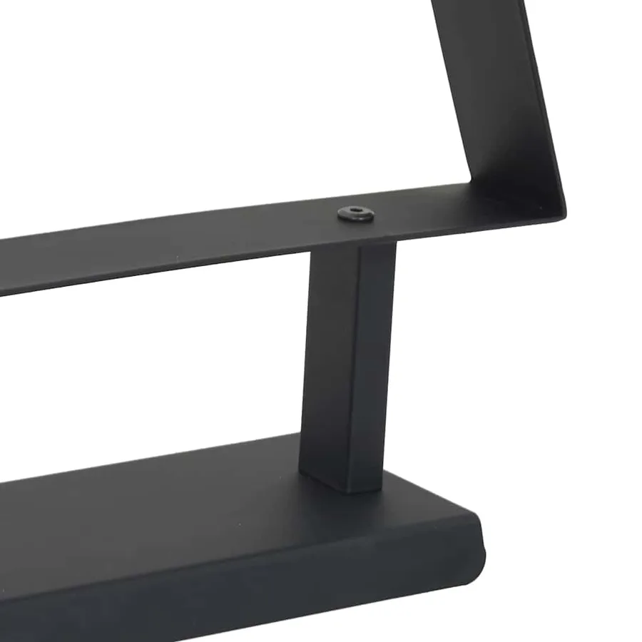 Arbre de Noël en métal avec support Noir 90 cm Acier - 8
