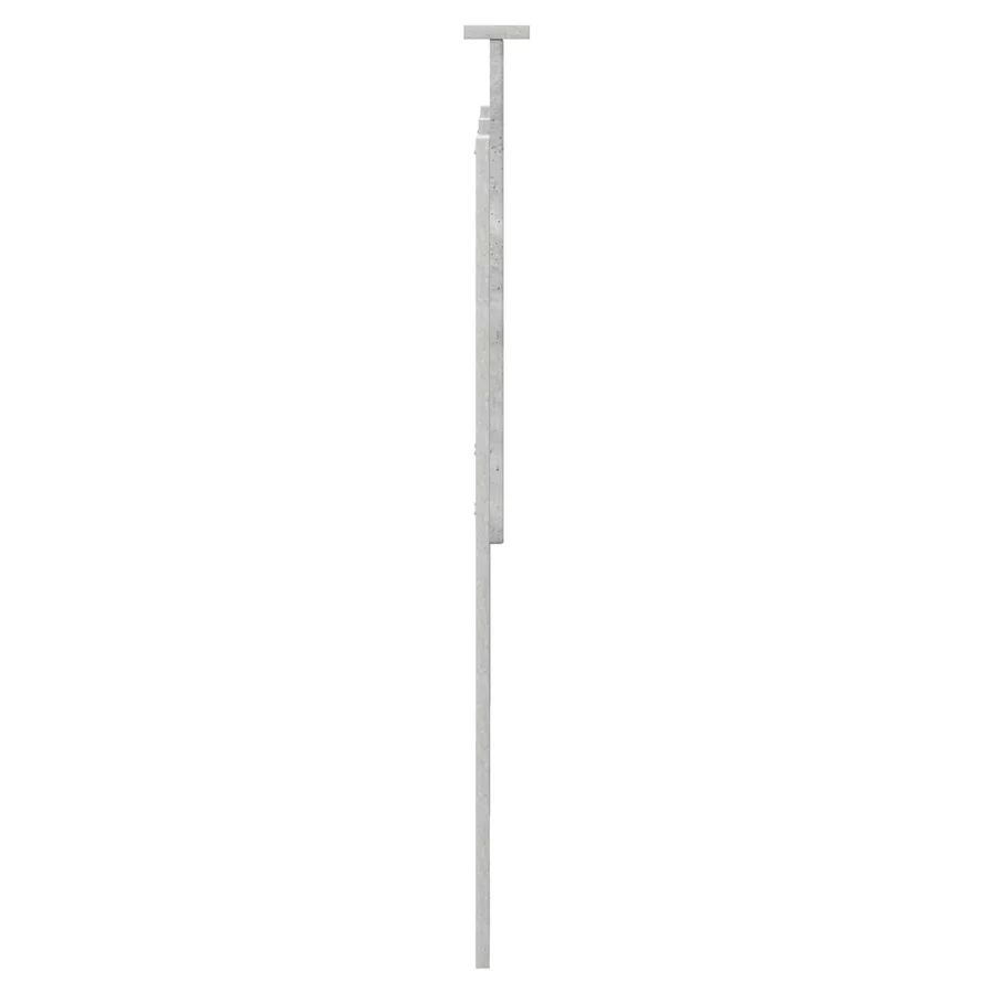 Tête de lit Gris Béton 100 cm Bois d’ingénierie - 5