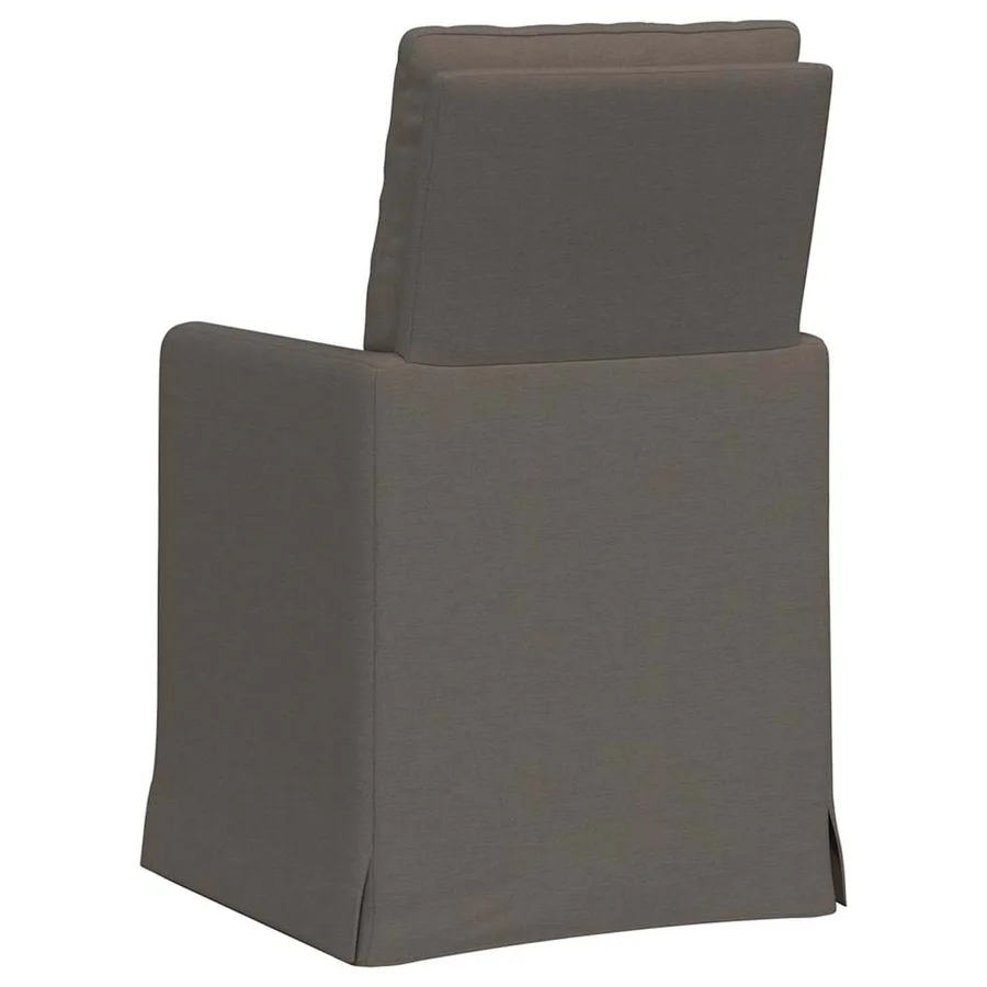 Chaises de salle à manger 2 pcs Gris clair 57 x 67 x 98 cm Lin - 6