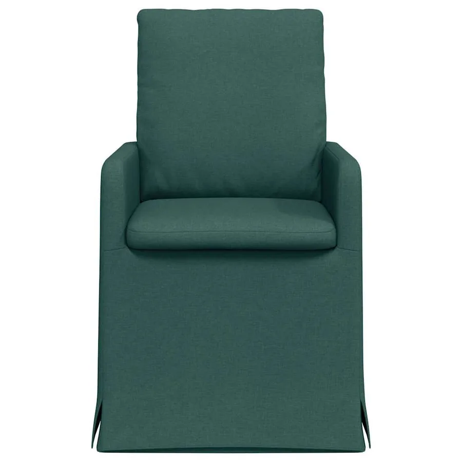 Chaises de salle à manger 2 pcs Vert foncé 57 x 67 x 98 cm - 4