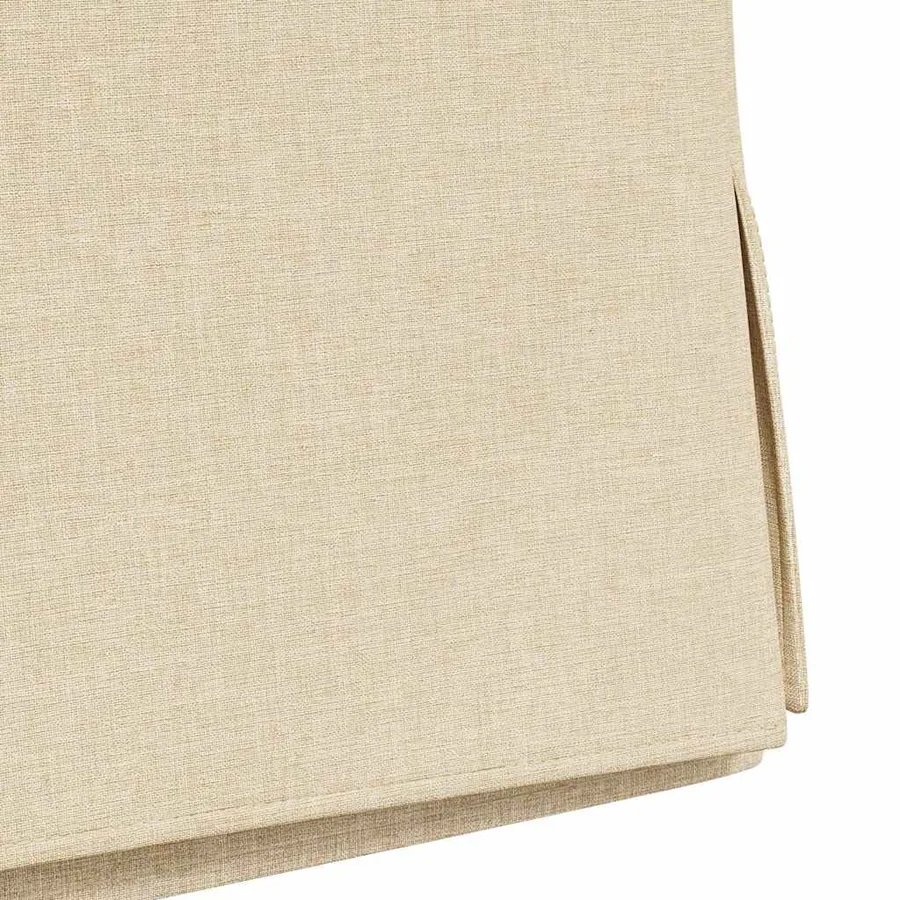 Chaises de salle à manger 2 pcs Crème 57 x 67 x 98 cm tissu - 9