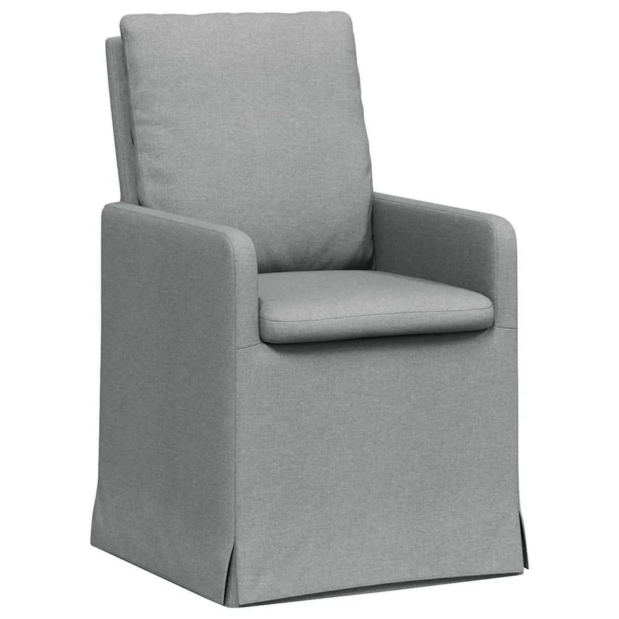 Chaises de salle à manger 2 pcs Gris clair 57 x 67 x 98 cm - 2