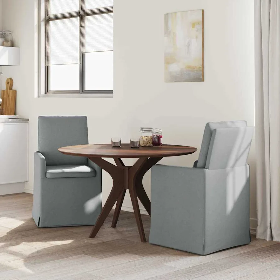 Chaises de salle à manger 2 pcs Gris clair 57 x 67 x 98 cm - 3