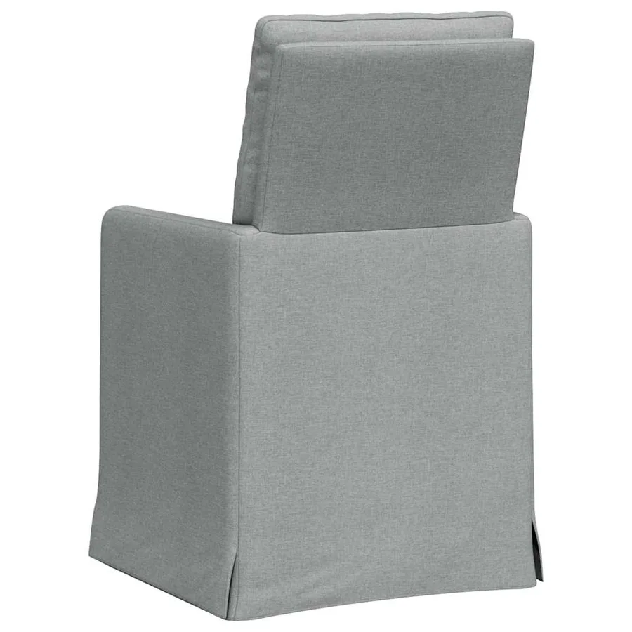 Chaises de salle à manger 2 pcs Gris clair 57 x 67 x 98 cm - 6