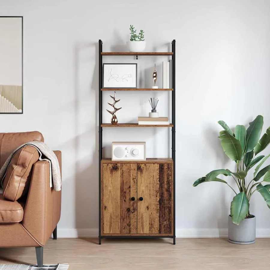 Bibliothèque Bois Ancien 60 x 24 x 161 cm Bois d'ingénierie - 4