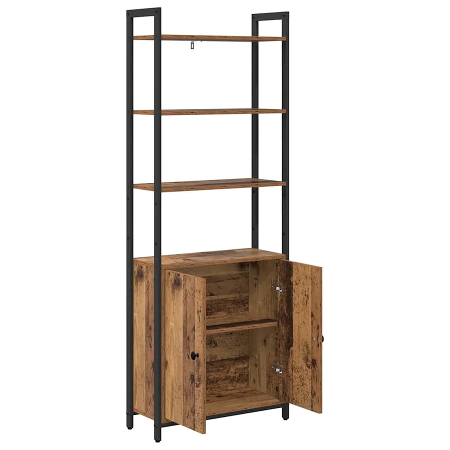 Bibliothèque Bois Ancien 60 x 24 x 161 cm Bois d'ingénierie - 5
