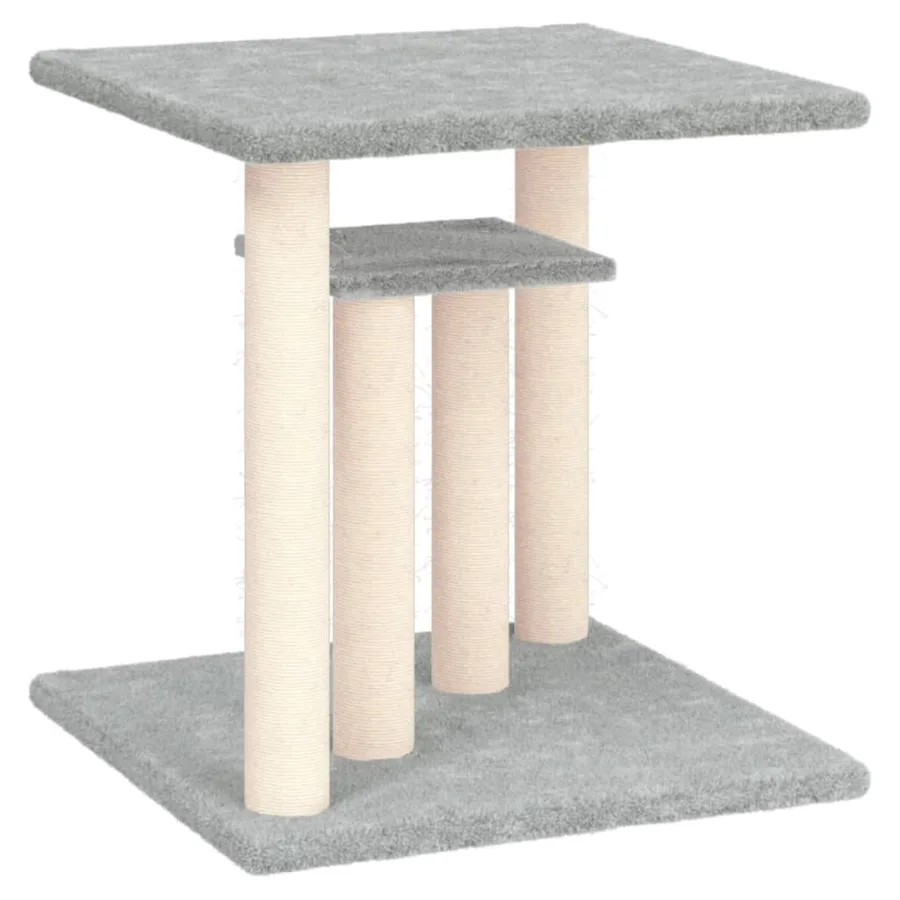 Arbres à chat avec plates-formes gris clair 50 cm - 2