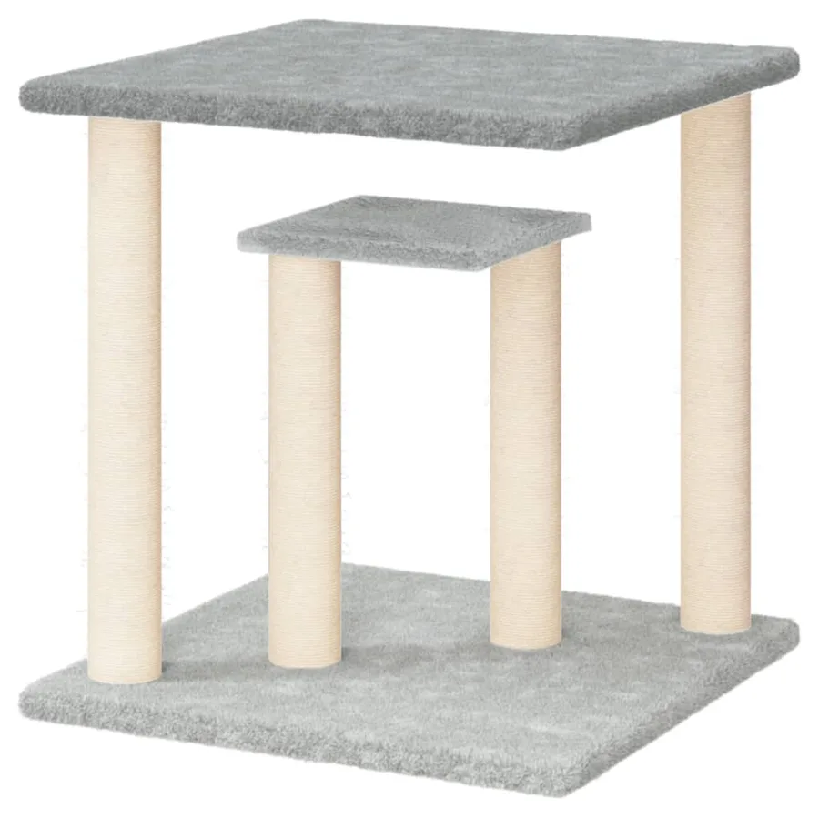Arbres à chat avec plates-formes gris clair 50 cm - 4