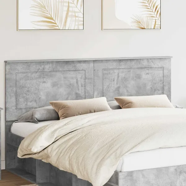 Tête de lit Gris Béton 100 cm Bois d’ingénierie