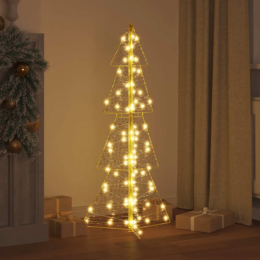 Sapin de Noël avec 100 LED Blanc chaud 120 cm PET - 3