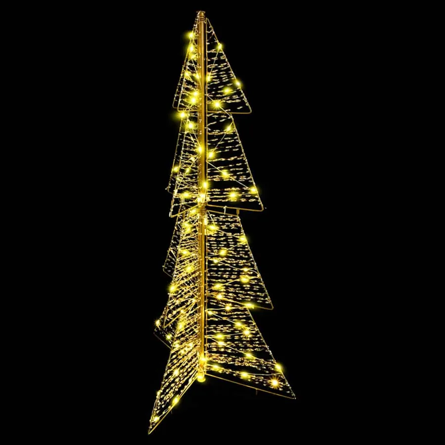 Sapin de Noël avec 100 LED Blanc chaud 120 cm PET - 5