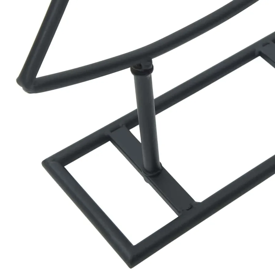 Arbre de Noël en métal avec support Noir 90,5 cm Acier - 8
