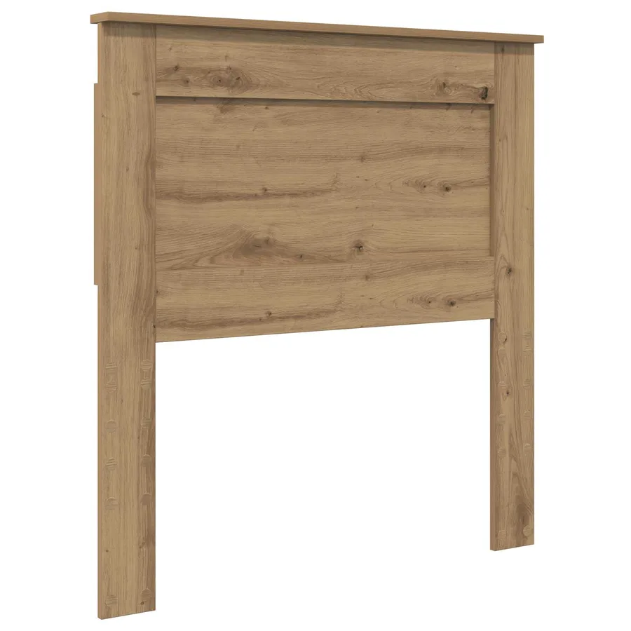 Cadre de lit Chêne artisan 75 x 190 cm Pin massif - 6