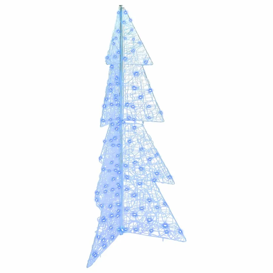 Sapin de Noël avec 160 LED Bleu 150 cm Acrylique - 2