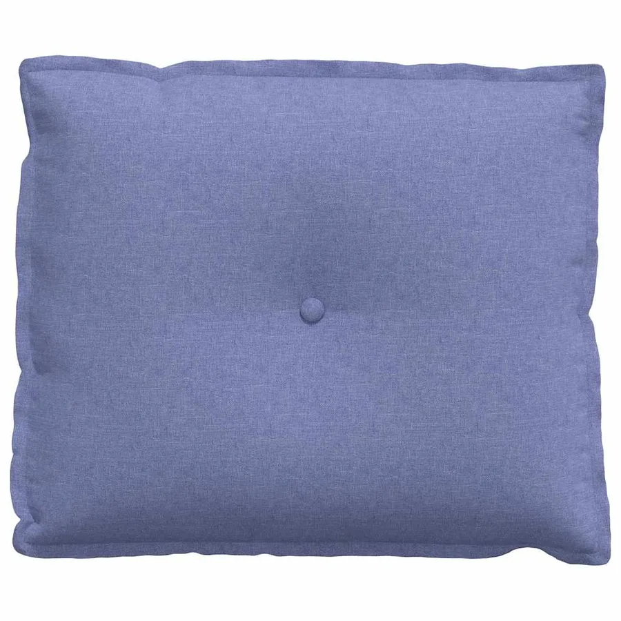 Coussin de Dos Bleu denim 60 x 19 x 50 cm tissu - 5