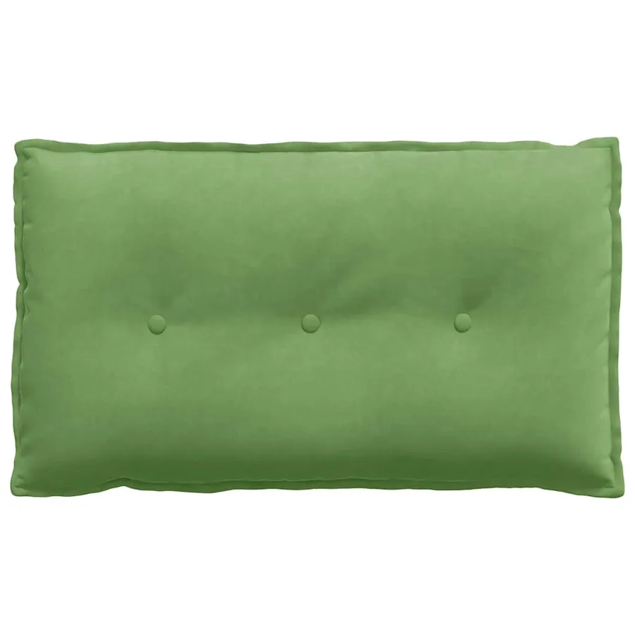 Coussin de Dos Vert clair 80 x 50 cm Tissu en velours côtelé - 5