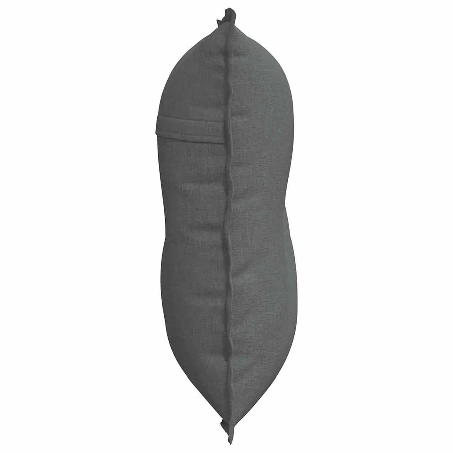 Coussin de Dos Gris foncé 80 x 19 x 50 cm tissu - 6