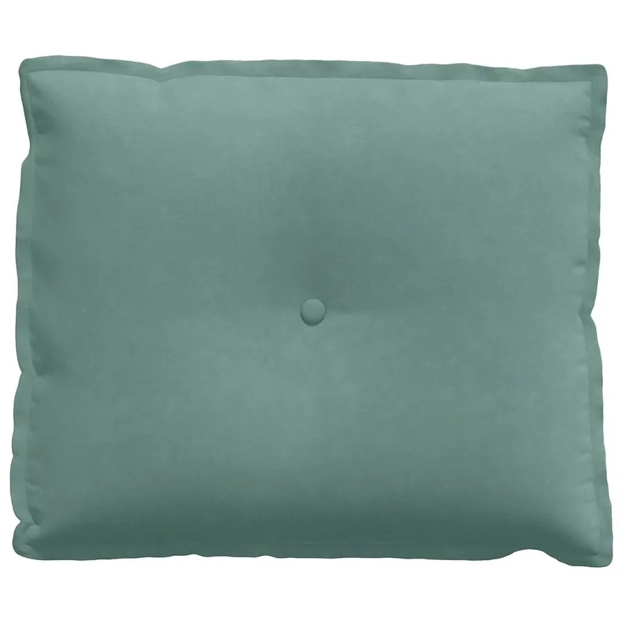 Coussin de Dos Vert Mer 60 x 50 cm Tissu en velours côtelé - 5