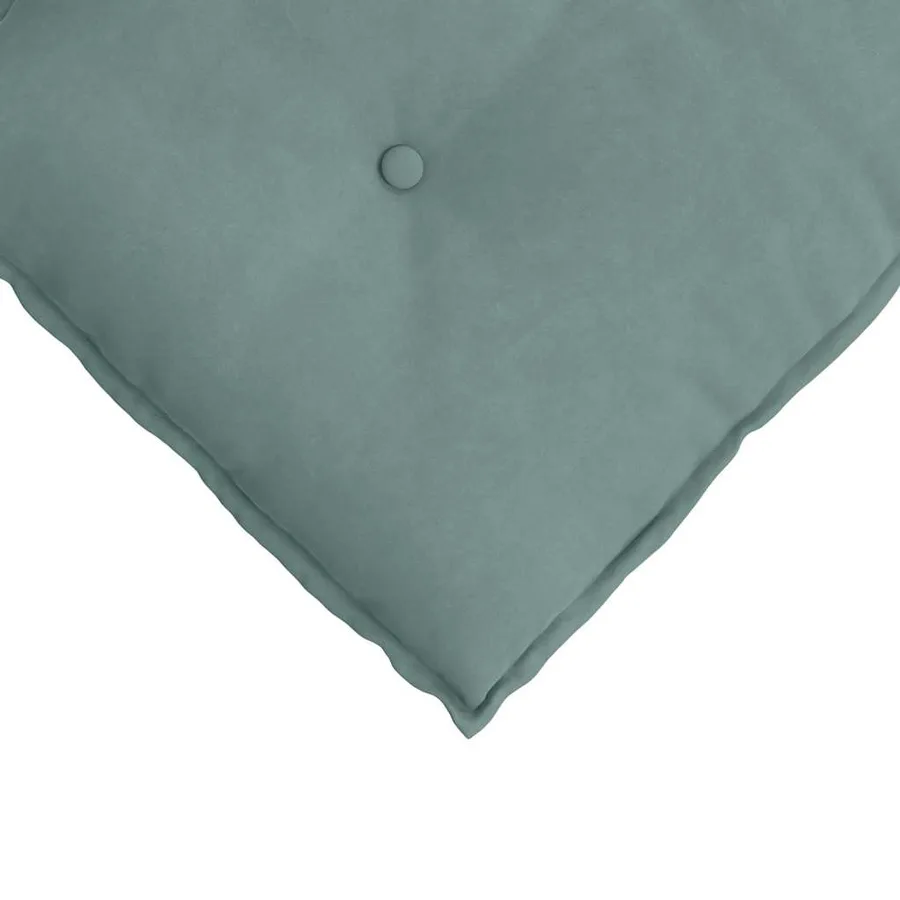 Coussin de Dos Vert Mer 60 x 50 cm Tissu en velours côtelé - 7