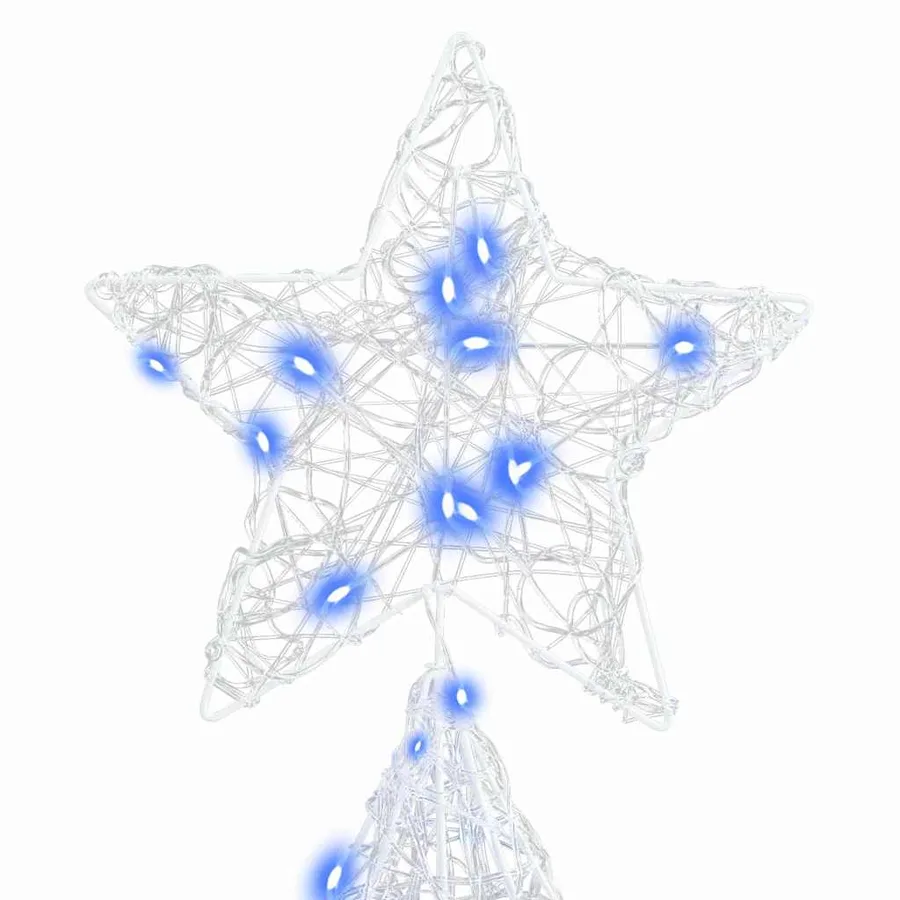 Sapin de Noël avec 240 LED Bleu 180 cm Acrylique - 7
