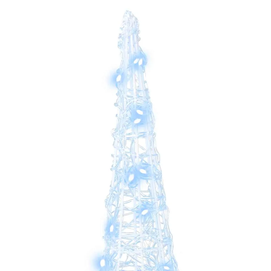 Sapin de Noël 3 pcs Blanc froid 20 x 20 x 80 cm Acrylique - 7