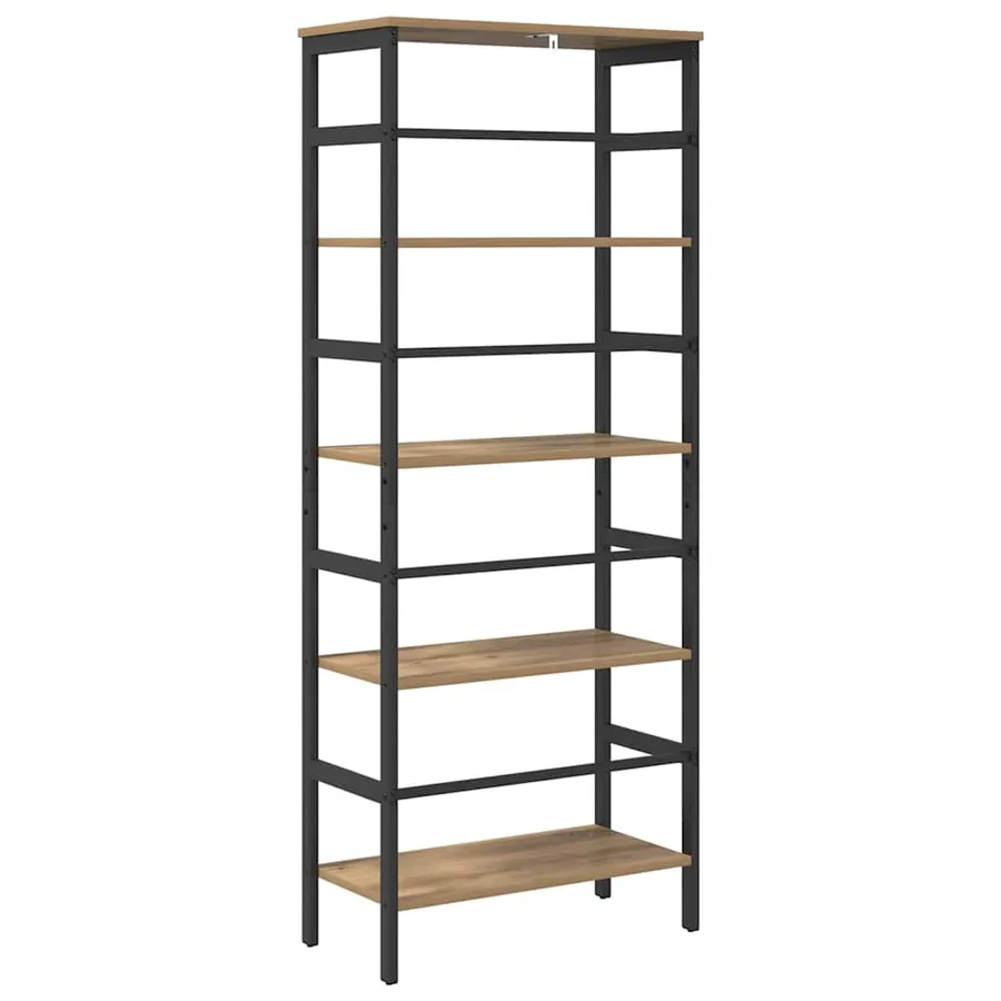 Étagère 4 niveaux 60 x 29,5 x 149 cm Bois d'ingénierie - 7
