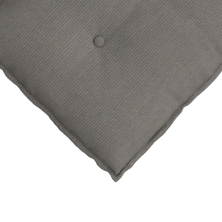 Coussin de Dos Gris clair 60 x 50 cm Tissu en velours côtelé - 7