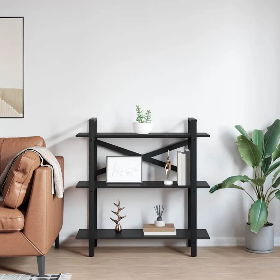 Étagère Chêne noir 100 x 33,5 x 102 cm Bois d'ingénierie - 4