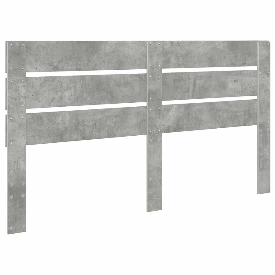 Tête de lit Gris béton Bois d'ingénierie - 6