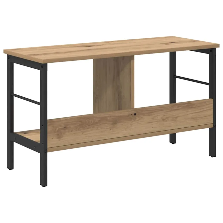 Étagère 2 niveaux 82 x 32 x 47 cm Bois d'ingénierie - 7