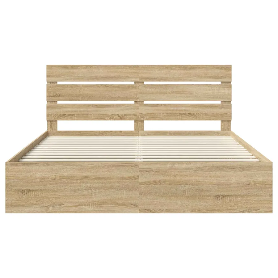 Cadre de lit Sonoma 180 x 200 cm Bois de pin massif - 7