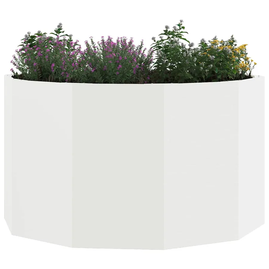Jardinière Blanc 90 x 90 x 50 cm Acier - 3