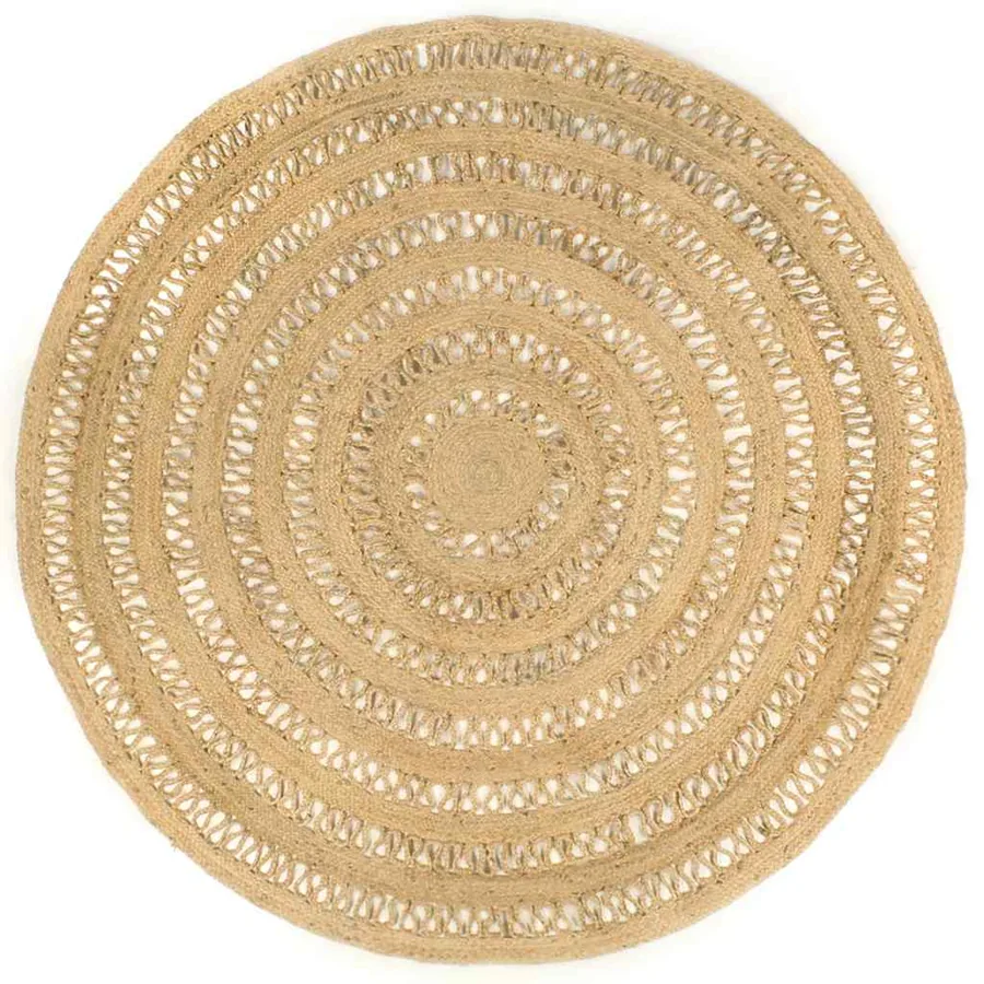 Tapis fait à la main Jute tressée 210 cm
