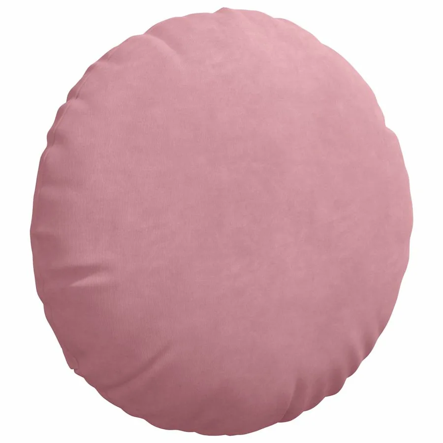 Coussins de siège 2 pcs Rose Ø 40 x 13 cm Velours - 5