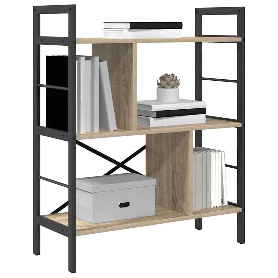 Étagère Chêne Sonoma 75 x 30 x 91 cm Bois d'ingénierie - 3