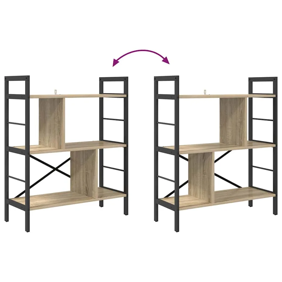 Étagère Chêne Sonoma 75 x 30 x 91 cm Bois d'ingénierie - 8