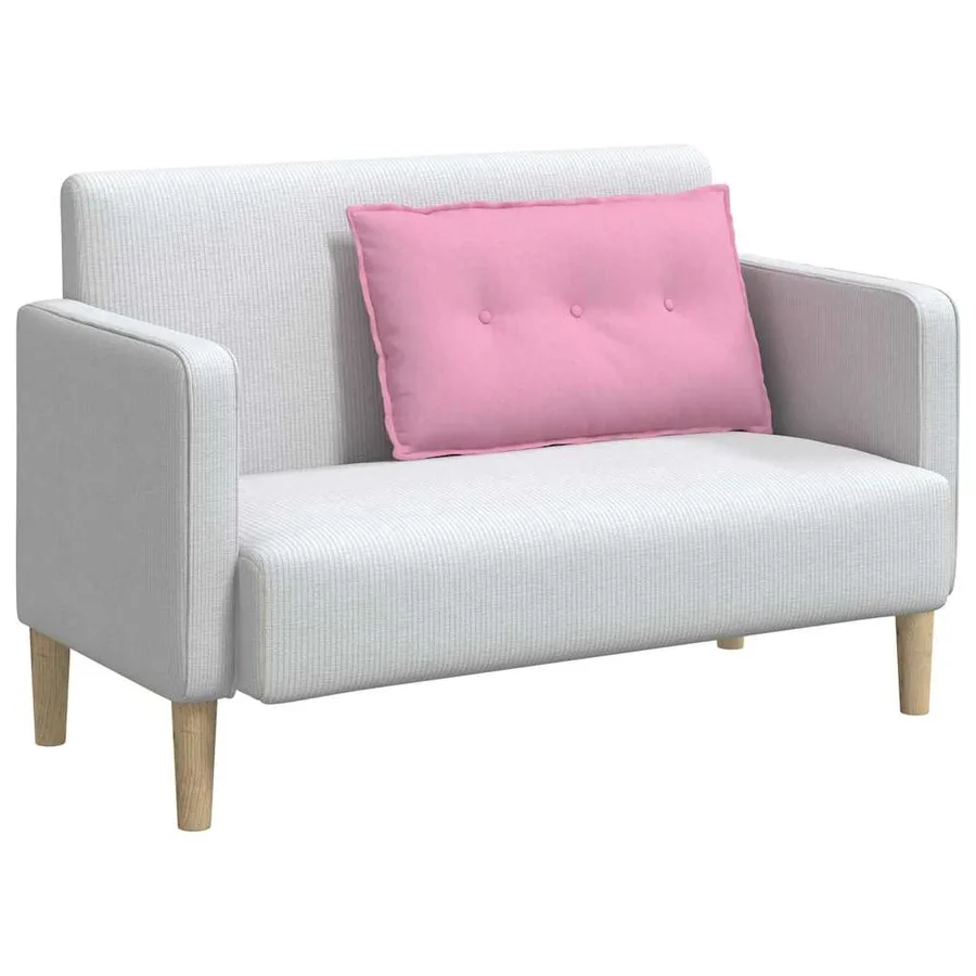 Coussin de Dos Rose 80 x 19 x 50 cm tissu - 3