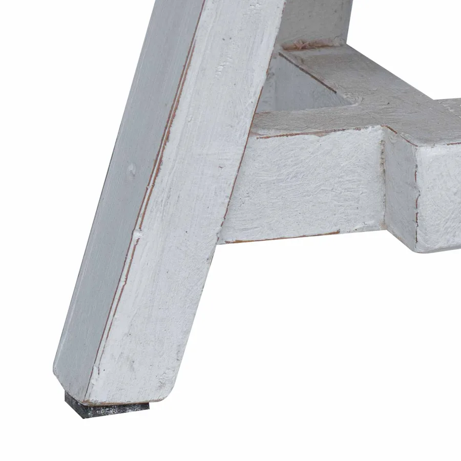 Tabouret Naturel 22 x 22 x 24 cm Bois d'Acajou - 9