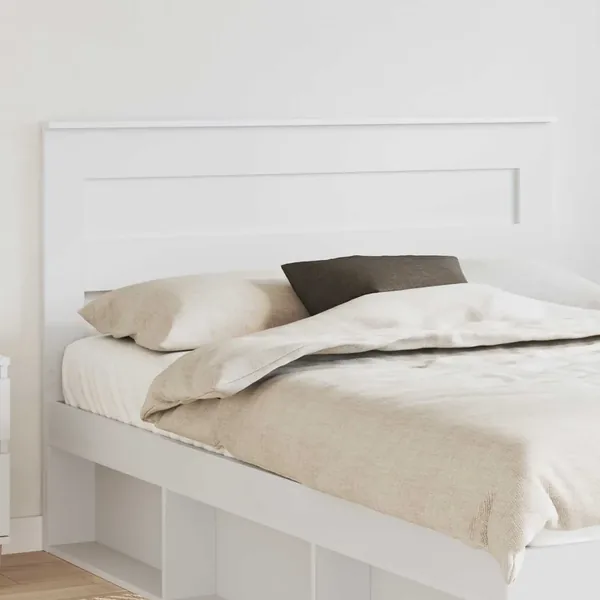 Tête de lit Blanc Bois d'ingénierie