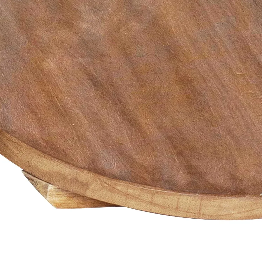 Tabouret à Plantes 3 pc Naturel 29 x 29 x 3,5 cm Bois d'Acajou - 10