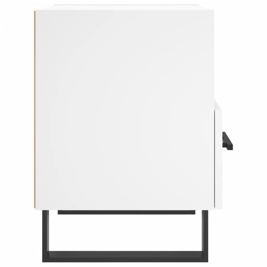 Tables de chevet 2 pcs blanc 40x35x47,5 cm bois d’ingénierie - 8