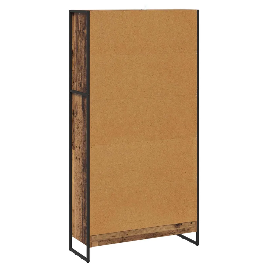 Bibliothèque 80 x 30 x 155 cm Bois d'ingénierie Bois Ancien - 7