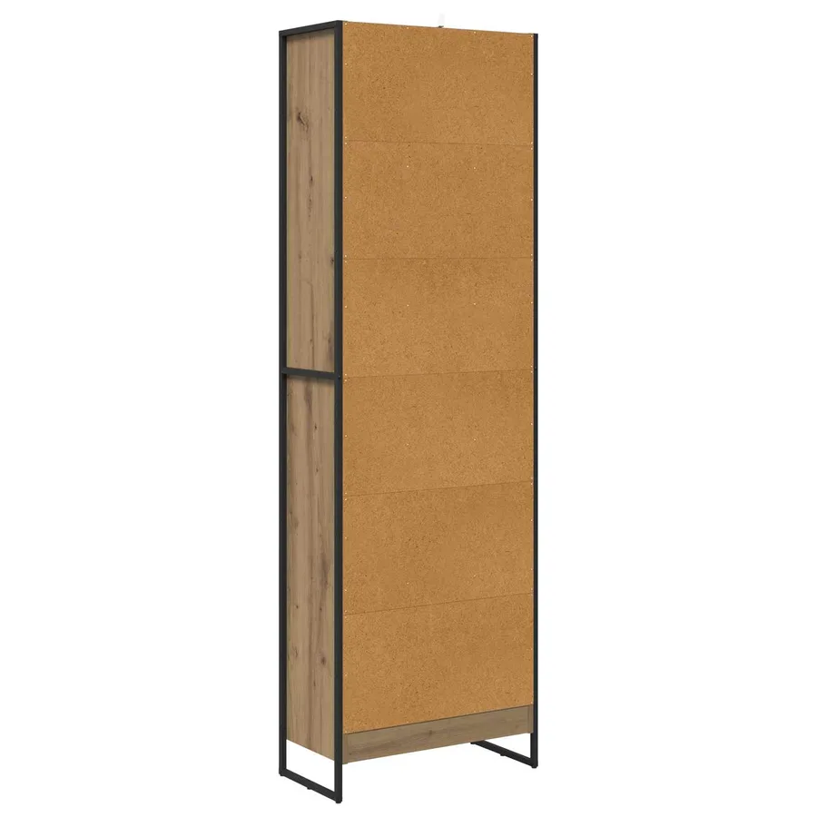 Bibliothèque 60 x 30 x 189,5 cm Bois d'ingénierie Chêne artisan - 7