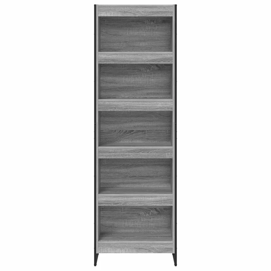 Bibliothèque 60 x 30 x 189,5 cm Bois d'ingénierie Gris Sonoma - 5