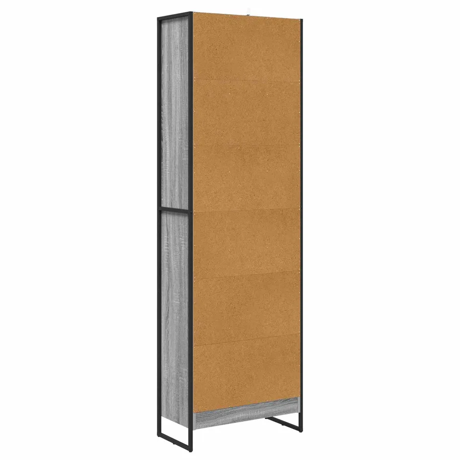 Bibliothèque 60 x 30 x 189,5 cm Bois d'ingénierie Gris Sonoma - 7