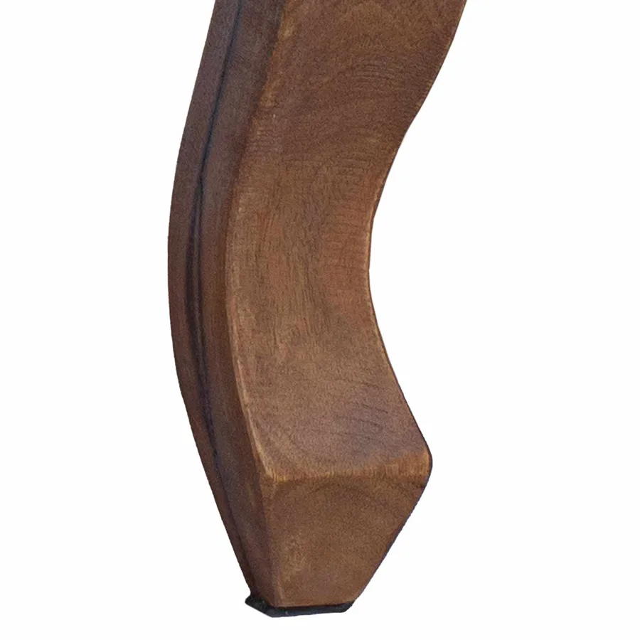 Table Gigogne 3 pcs Marron Bois massif d'acajou - 11