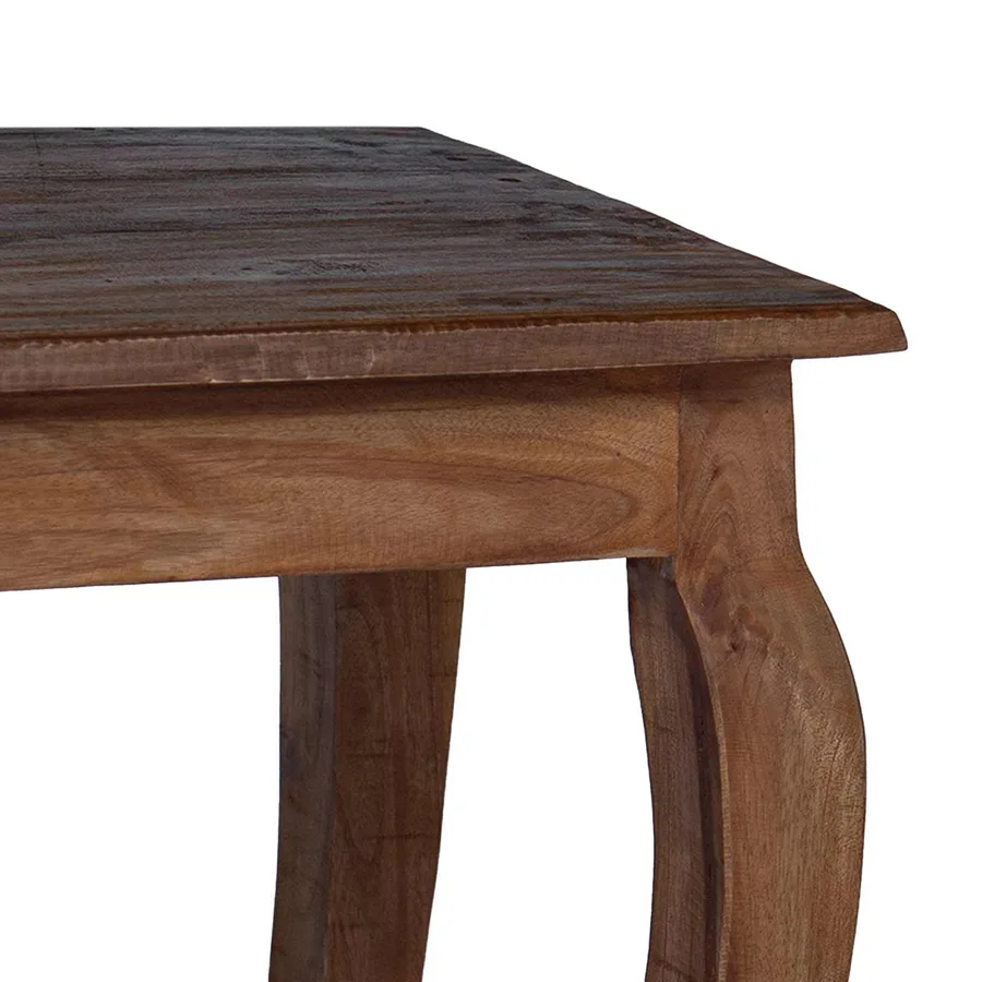 Table Gigogne 3 pcs Marron Bois massif d'acajou - 12