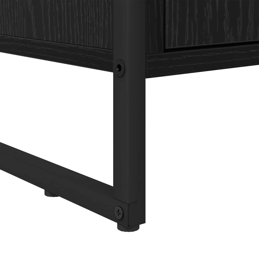 Bibliothèque 99,5 x 30 x 108 cm Bois d'ingénierie Chêne noir - 10