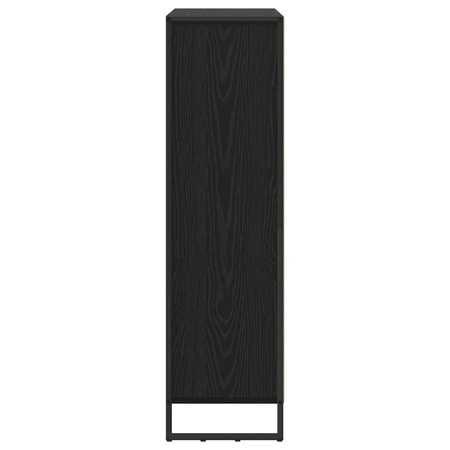 Bibliothèque 99,5 x 30 x 108 cm Bois d'ingénierie Chêne noir - 7