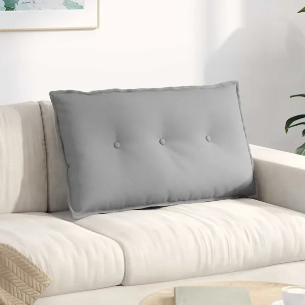 Coussin de Dos Gris nuage 80 x 19 x 50 cm tissu